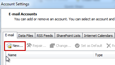 Outlook 2010 Email Setup step 2